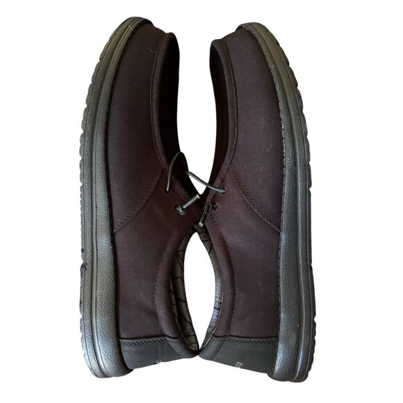 NWB Eddie Bauer Men’s Canvas Lace-Up Loafers Corbett Black Size 11 lightweight - Picture 4 of 5